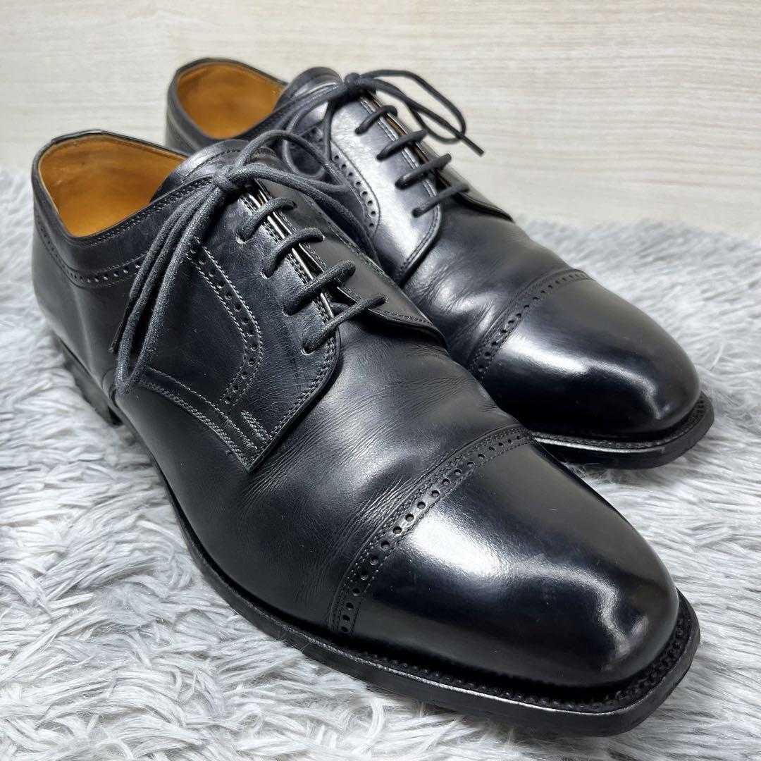 美品✨SCOTCH GRAIN スコッチグレイン 2858 ダンディスクエア　黒