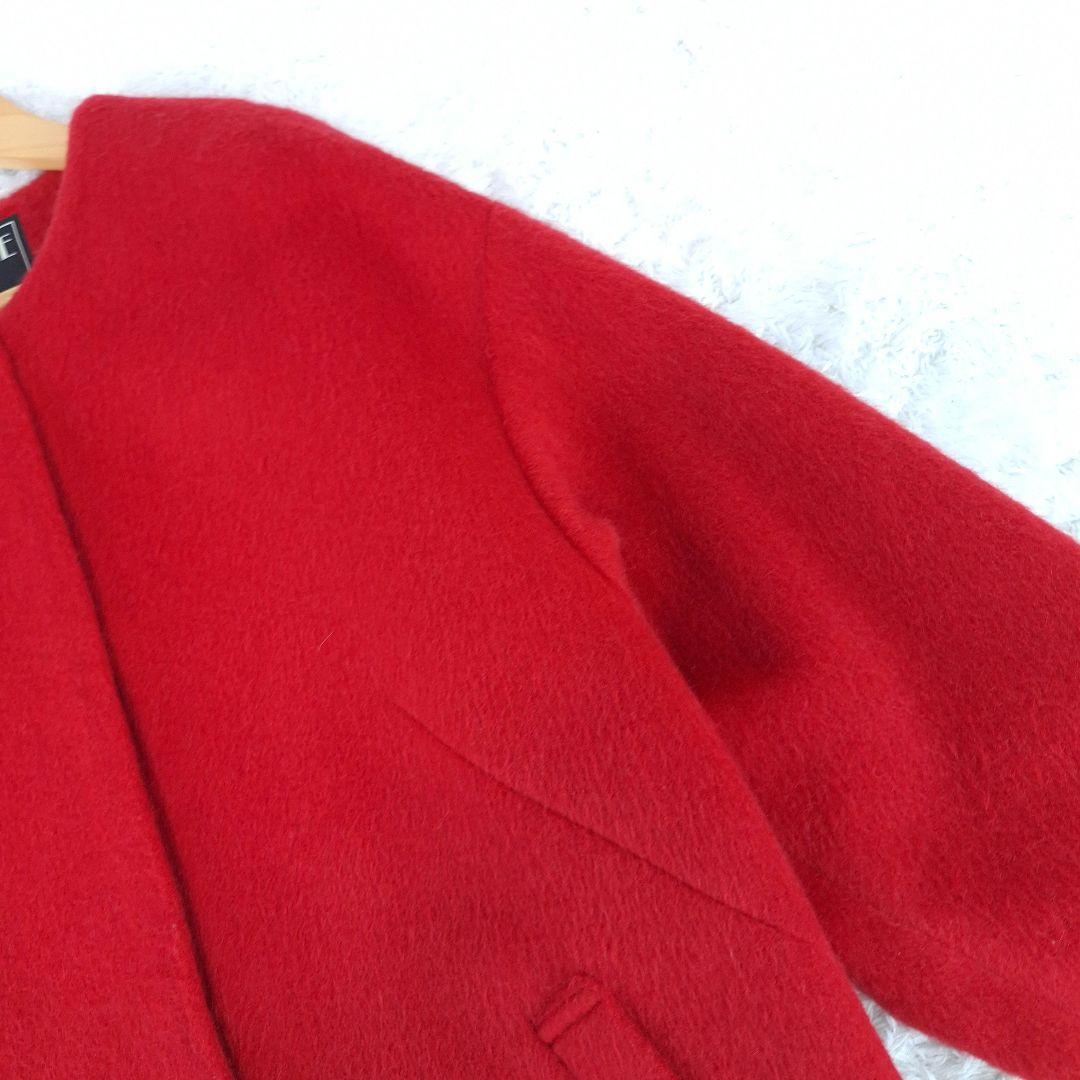 JOURNAL STANDARD L'ESSAGE　ノーカラー　モヘヤ混　コート