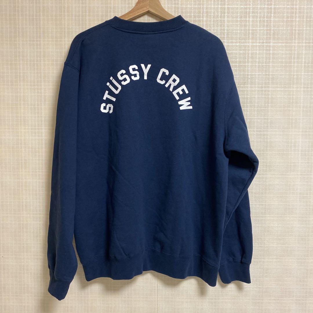 ステューシー　スウェット　トレーナー　ネイビー　クラウン　極美品！　即購入OK！