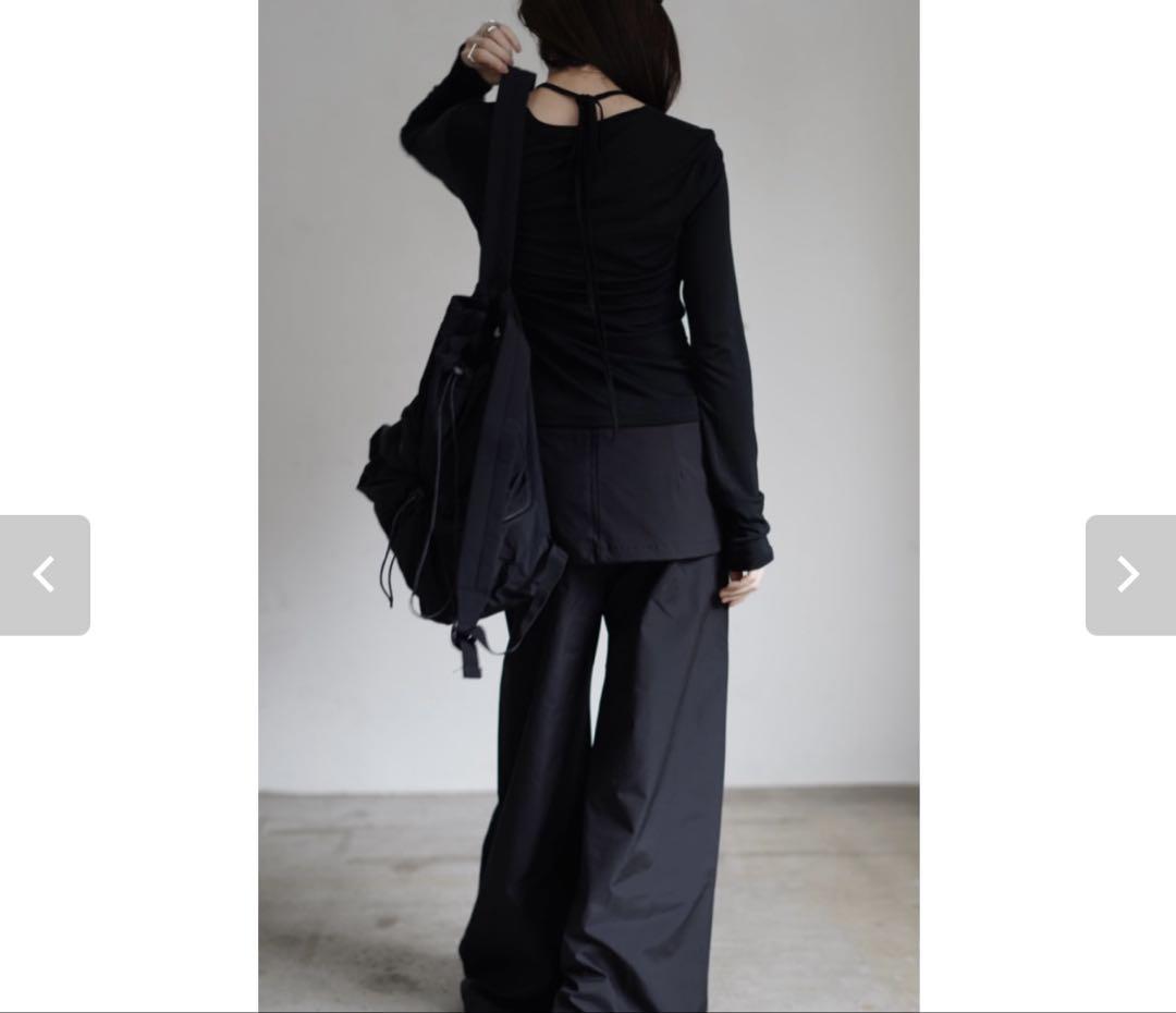 chaisy style Apron Long T-shirts