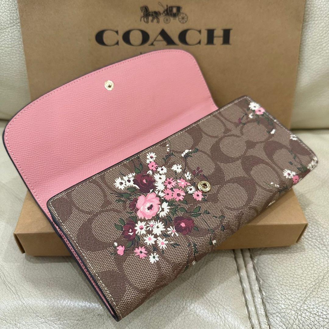 新品未使用 コーチ  COACH  F29395 長財布レディース フラワー柄