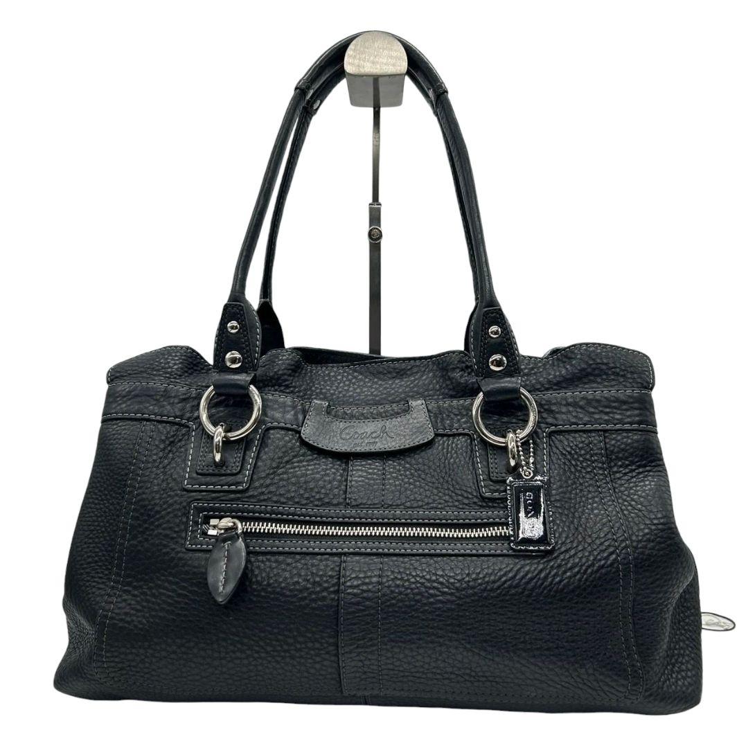 ✨良品✨コーチ　ワンショルダー　ハンドバッグ　スピードクリップ　レザー　黒 COACH コーチ ハンドバッグ ワンショルダー レザー 黒 - メルカリ