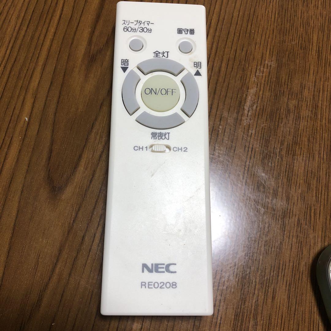 NEC RE020B リモコン (白)