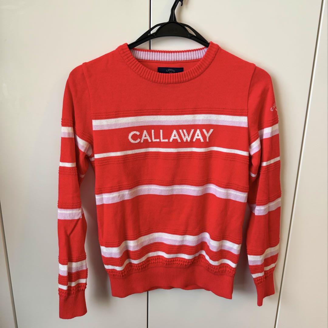 キャロウェイ CALLAWAY ストライプセーター 赤レディース ゴルフ キャロウェイ CALLAWAY ストライプセーター 赤レディース ゴルフ