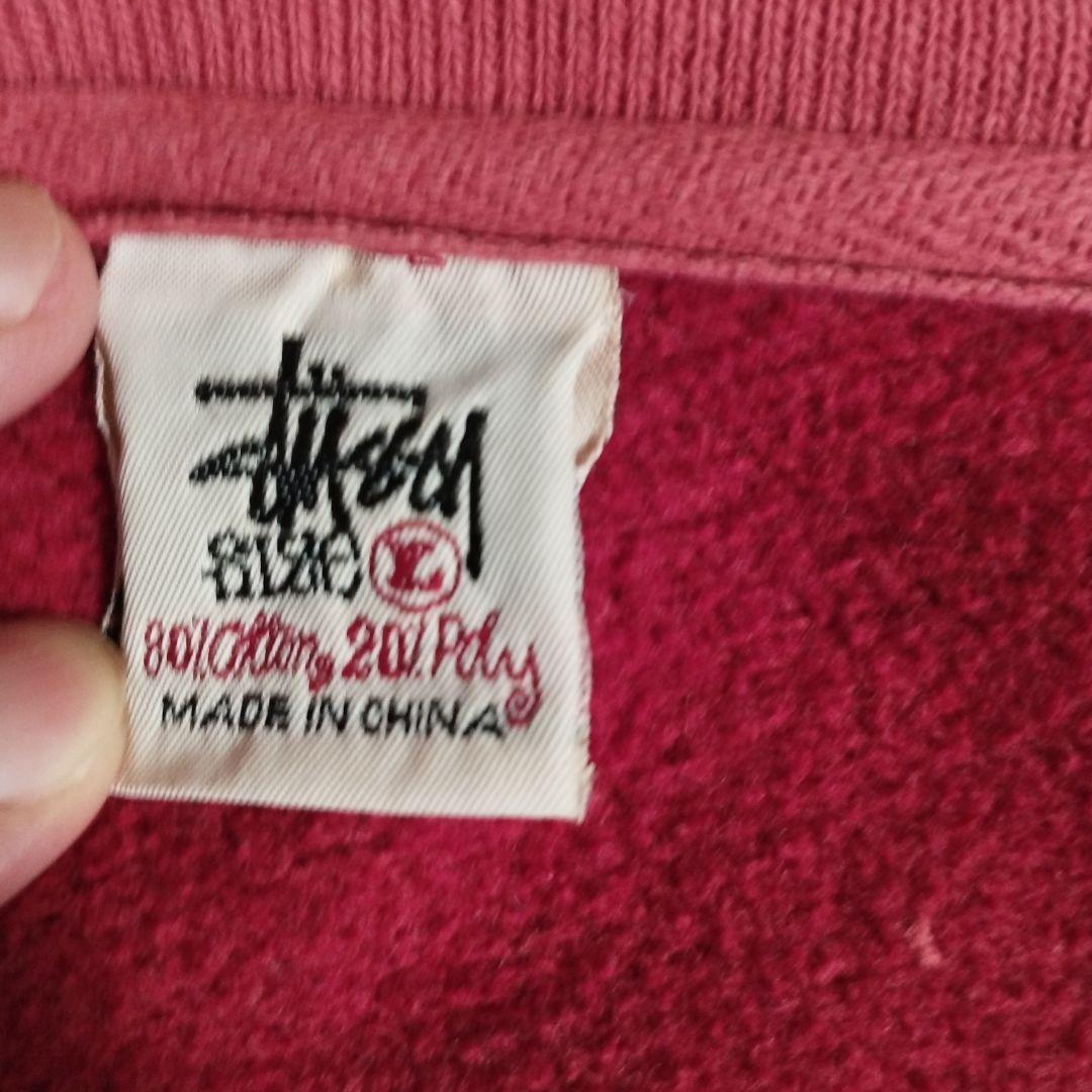 ステューシー stussy 赤 スウェット L - メルカリ