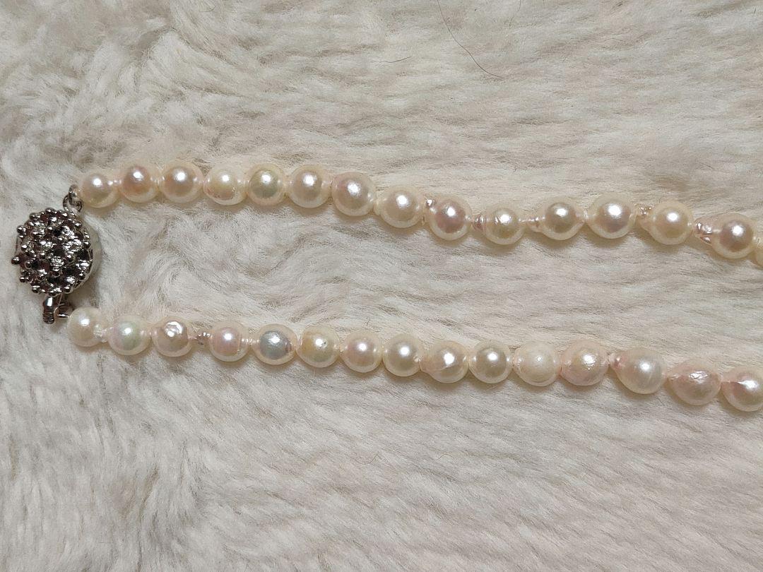Aアコヤ バロックパールネックレス 照り良し 5〜8mm あこや真珠 ネックレス