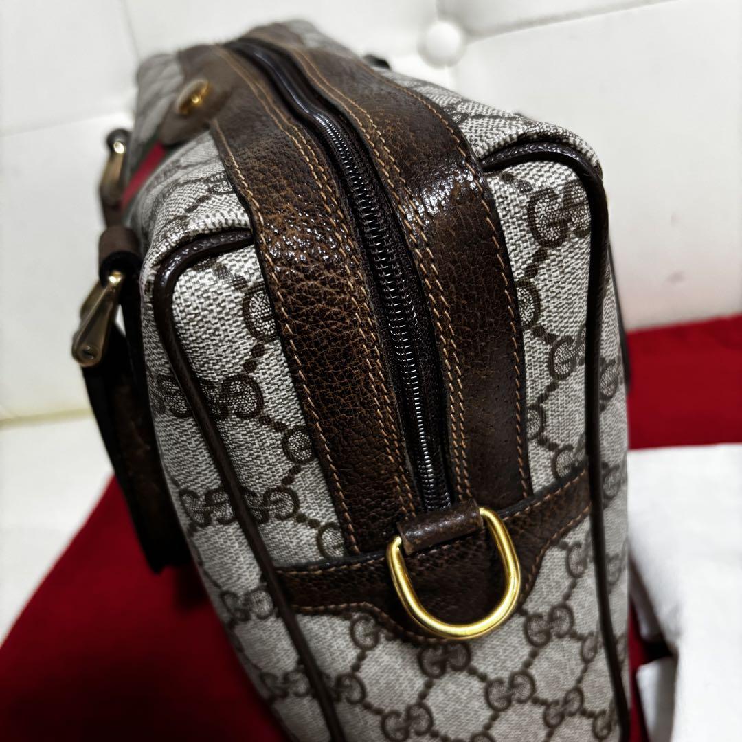 極　美品　GUCCI オールド　グッチ　シェリーライン　2way バッグ　綺麗
