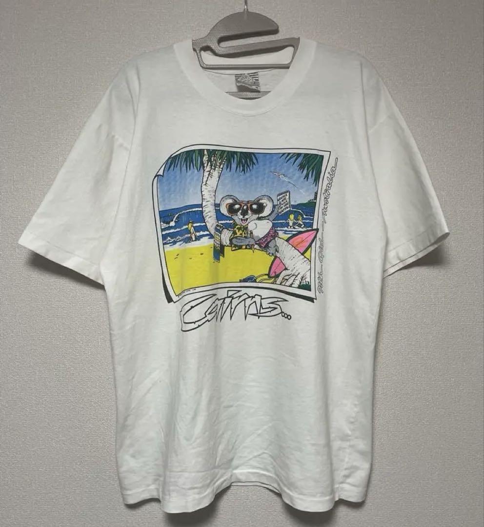 90s オーストラリア製　スーベニア　プリントTシャツ　アニマル　アート　M