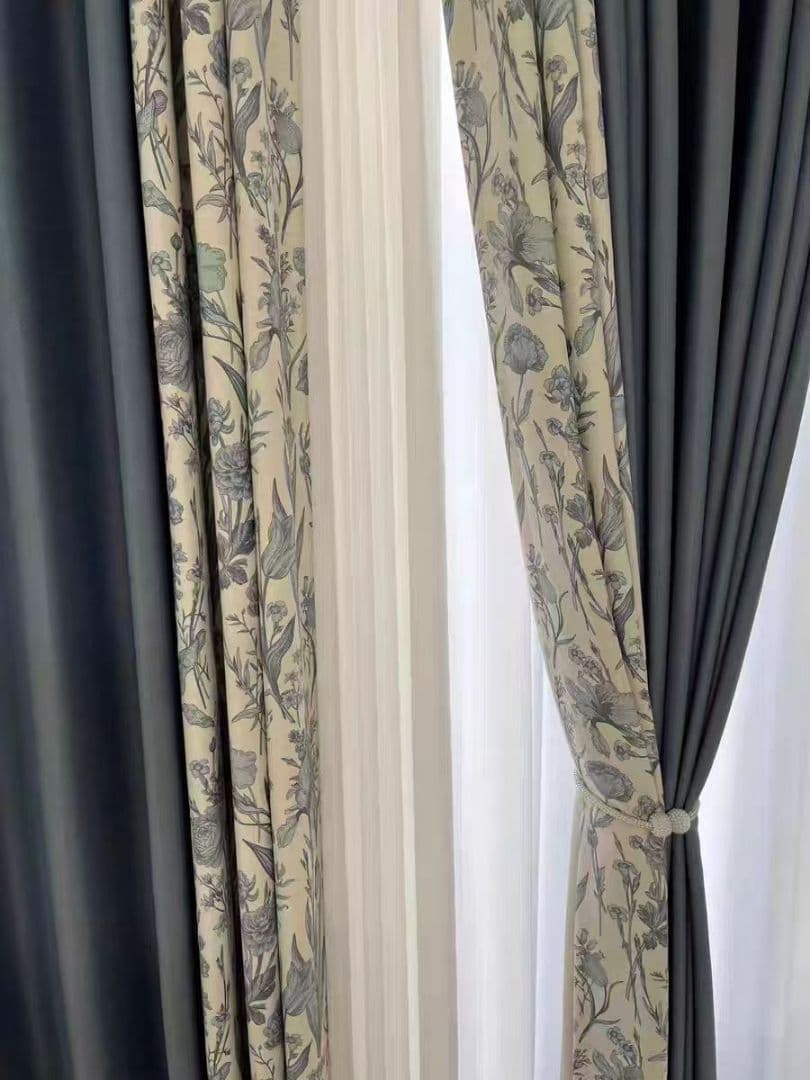 レースカーテン【☆あみたん☆様オーダー品　フェザー刺繍レース　スミノエ】 レースカーテン【☆あみたん☆様オーダー品フェザー刺繍レーススミノエ】