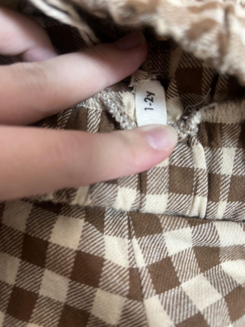 ボトムス organic zoo Gingham Traveller Pants 1-2y