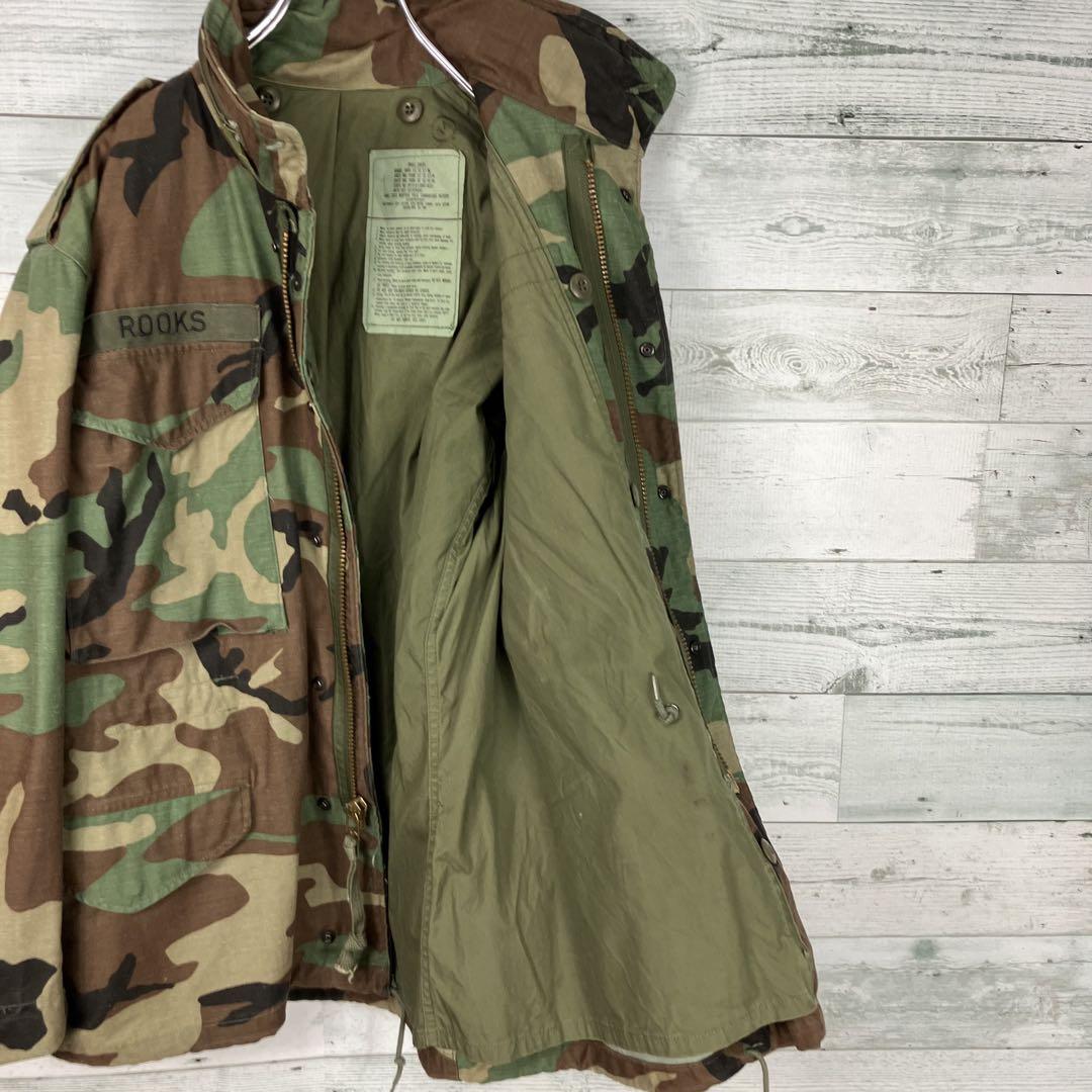 アメリカ軍 80s M65ウッドランドカモ フィールドジャケット 3rd S-S