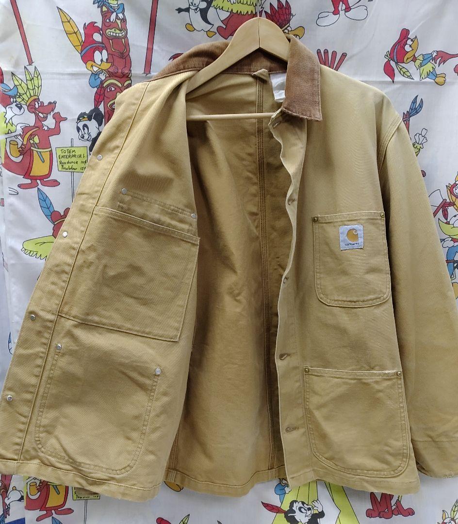 【おまけ付】 ユ*ー様 ダック地・チヨアコート・カバー Carhartt USA☆80-90s ジャケット・アウター