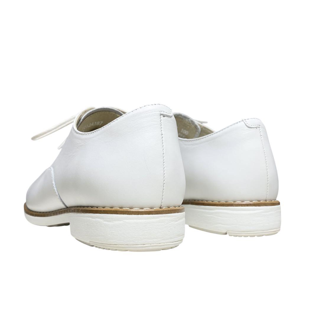 美品 ペダラ ASICS レースアップシューズ ストレートチップ WHT