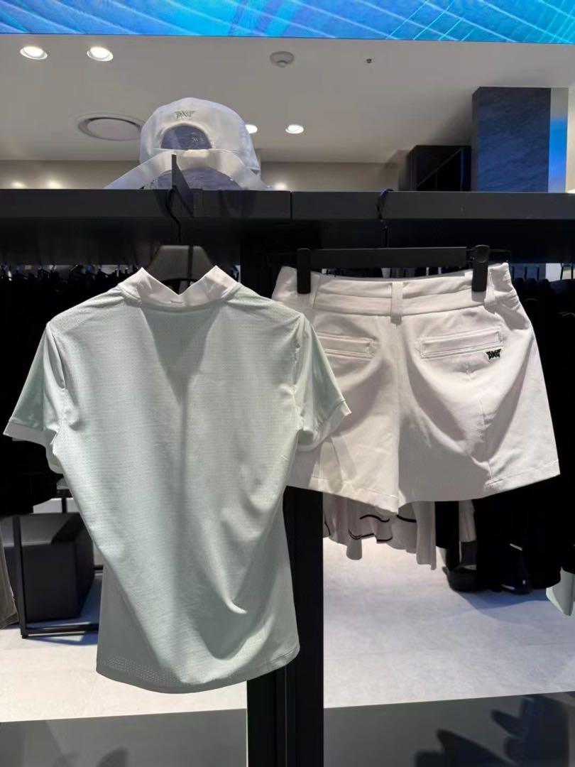 PXG レディース ゴルフウェア Tシャツ 半袖 ハーフハイネック