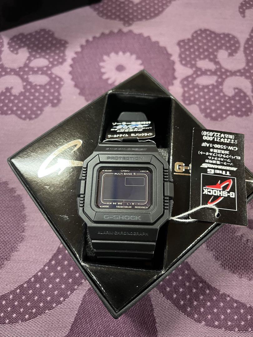 在庫処分セール 言い換え 訳あり未使用‼️G-SHOCK GW-5500ブラック メルカリ - 時計
