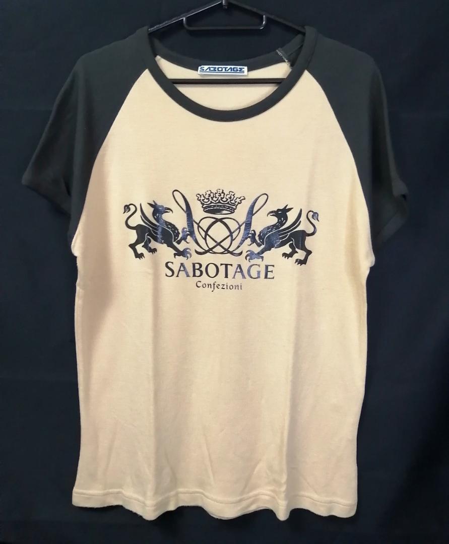 【SABOTAGE】メンズ半袖 Tシャツ ★ Mサイズ ★ フレンチ・スリーブ