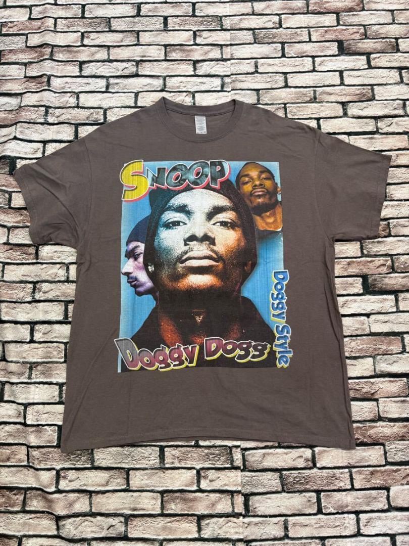 メズマライズ☆スヌープドッグプリントヴィンテージ加工RAP TEE Tシャツ