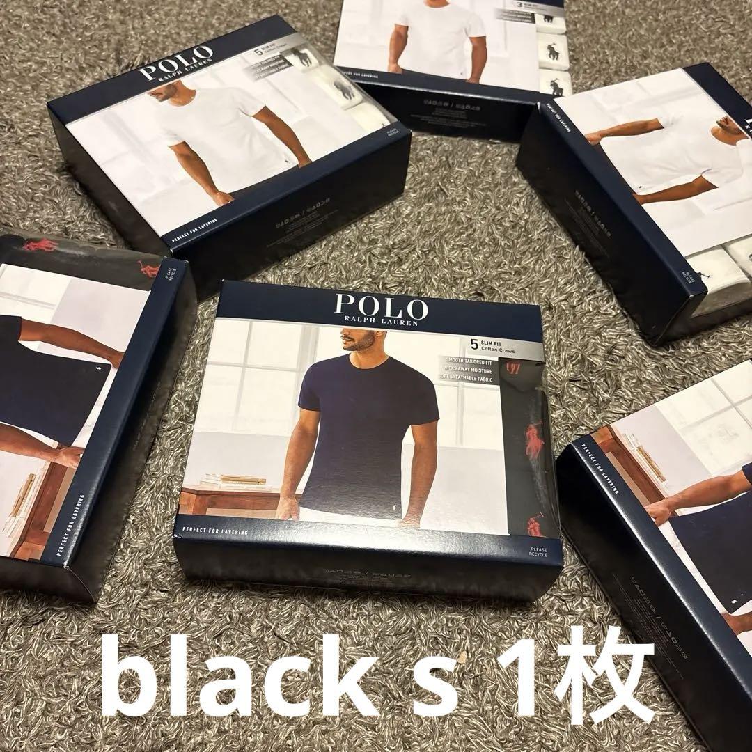 トップス polo ralph lauren slim fit tee black s