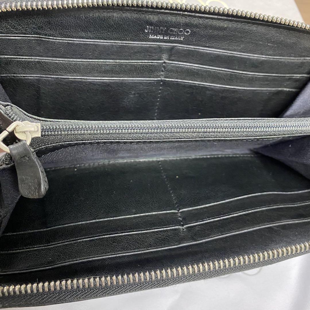 新品同様‼️ジミーチュウ 財布 長財布 スター スタッズ ラウンド