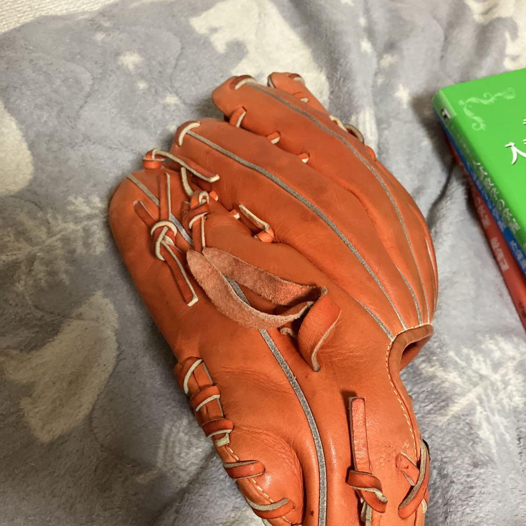 Mizuno Global Elite 硬式野球グローブ オレンジ