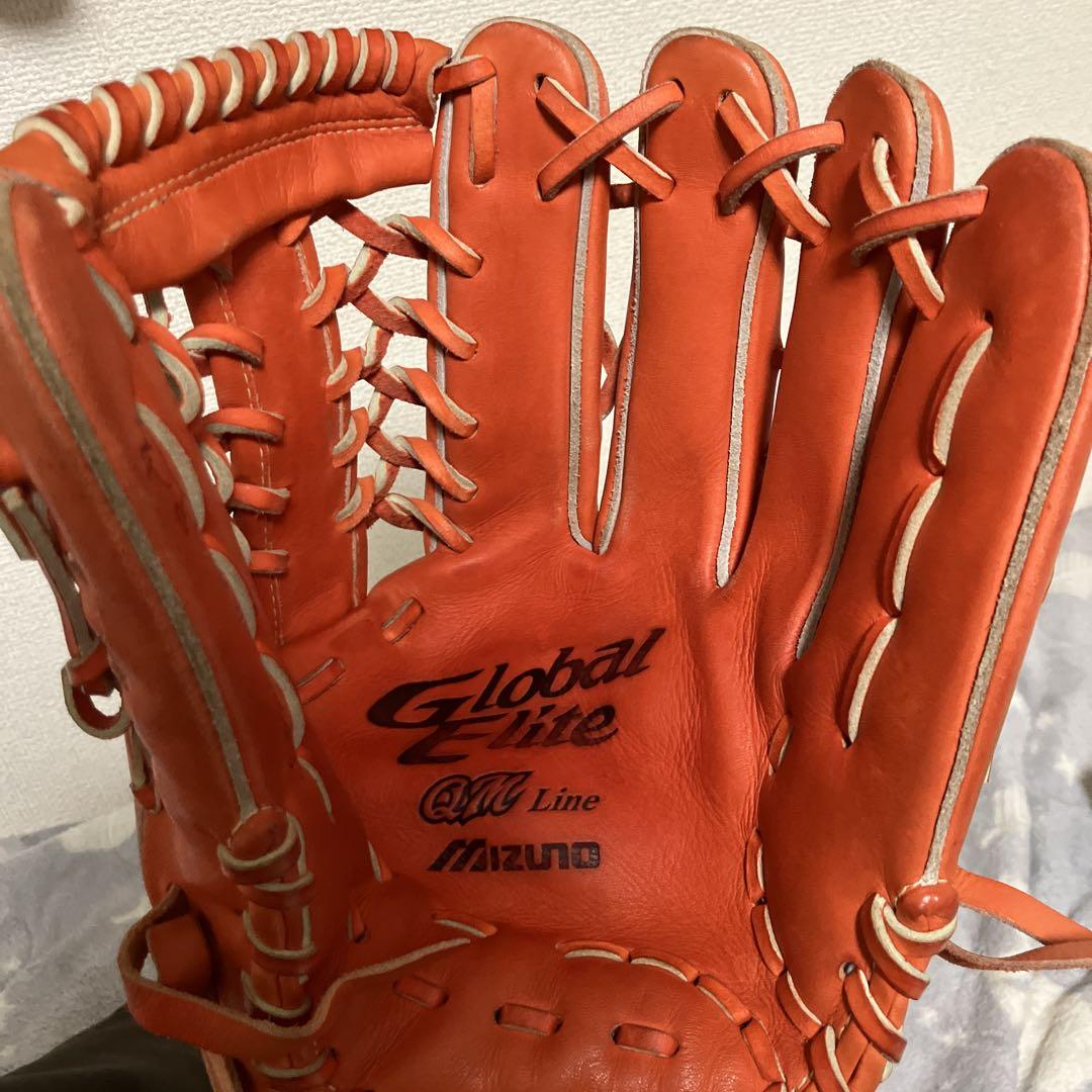 Mizuno Global Elite 硬式野球グローブ オレンジ グローブ