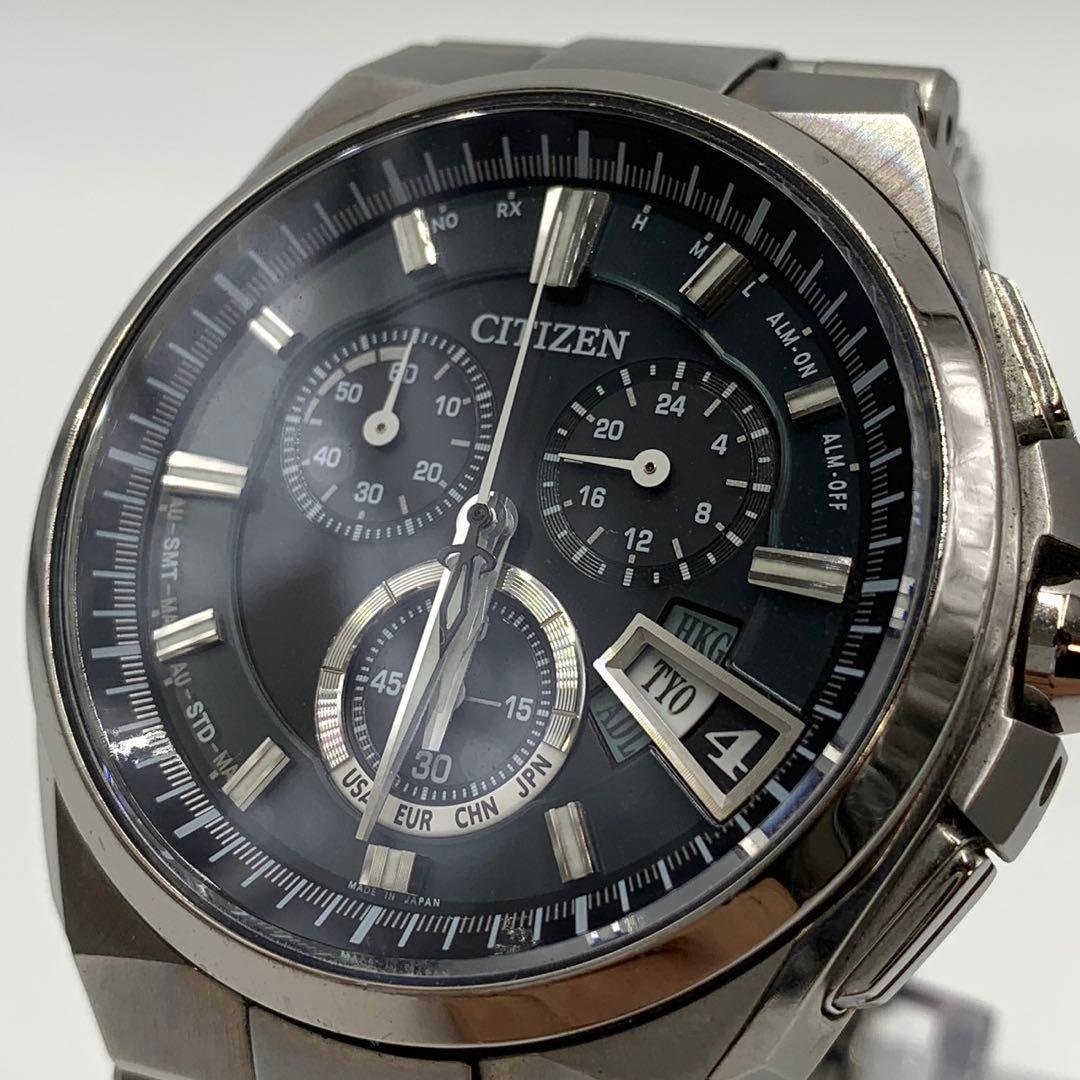 CITIZEN ATTESA エコドライブ 電波ソーラー クロノグラフ