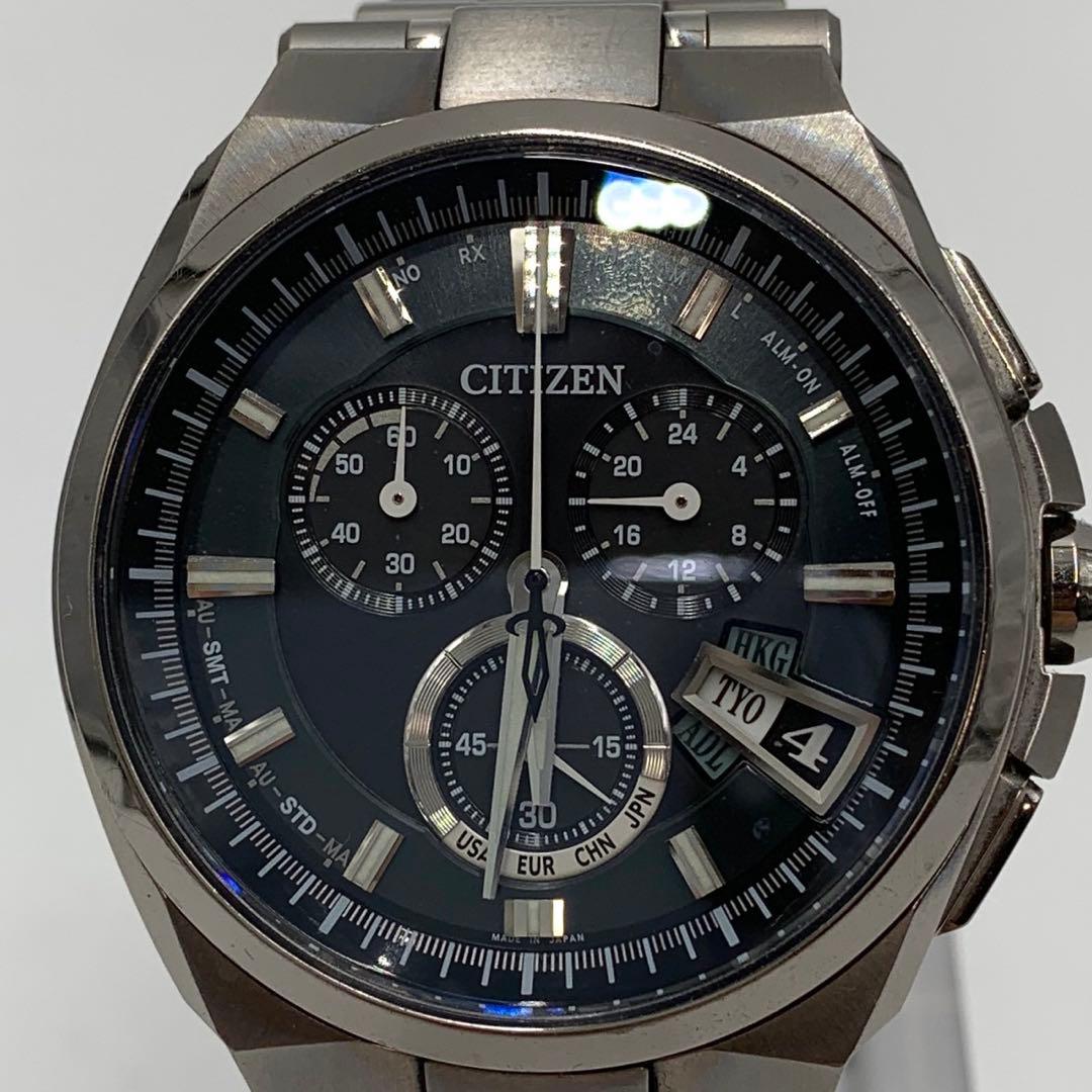 CITIZEN ATTESA エコドライブ 電波ソーラー クロノグラフ