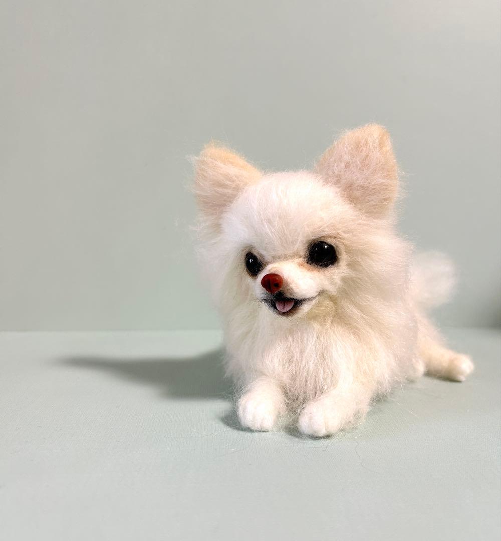 羊毛フェルト　にこにこチワワちゃん