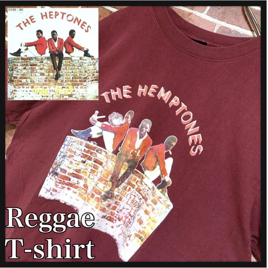 THE HEPTONES★ペプトーンズ★ジャケ写★パロディ★レゲエtシャツ★古着トップス