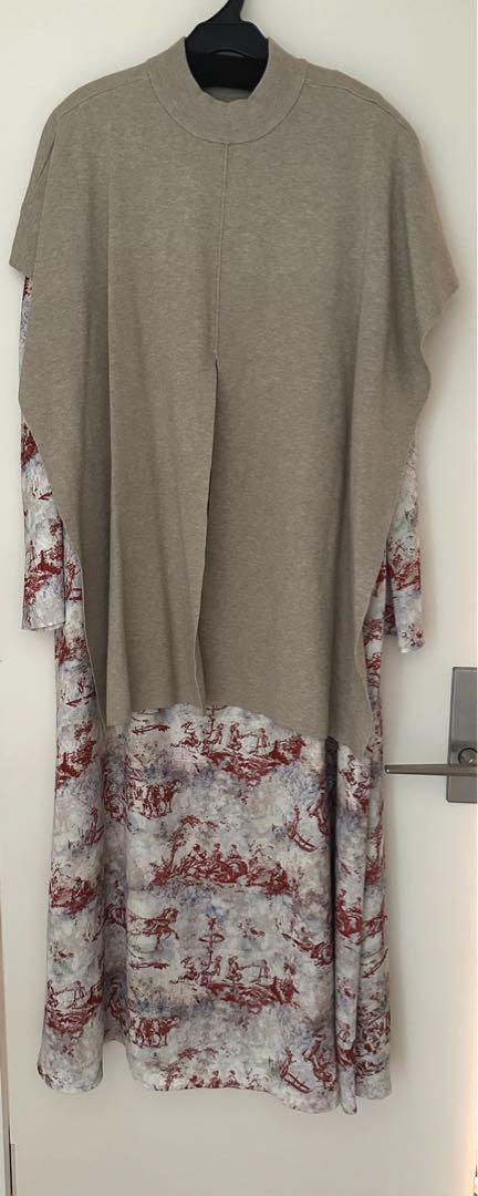 AMERI TOILE DE JOUY WITH KNIT DRESS