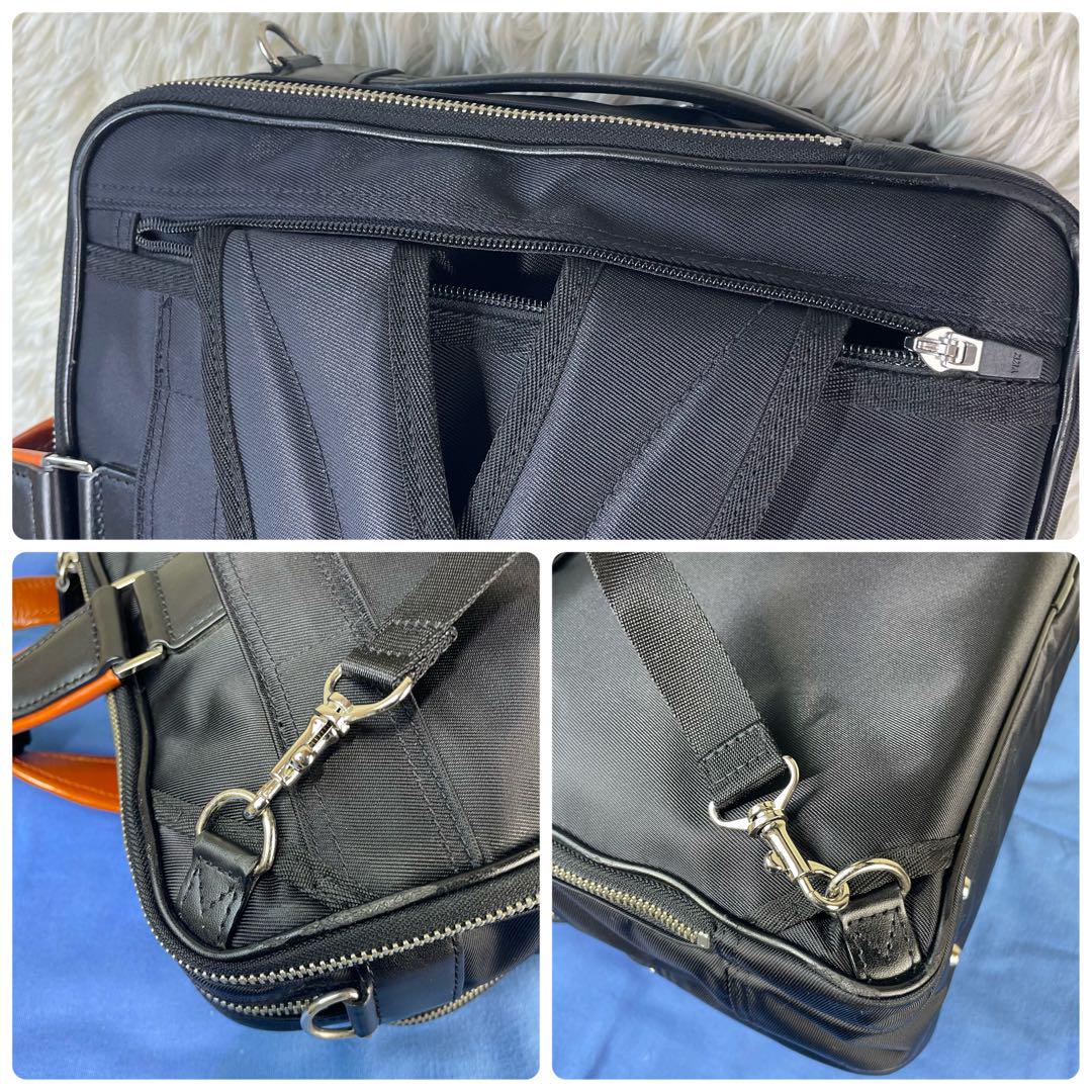 【美品】サムソナイト ビジネスバッグ 3way リュック ショルダー 2室 黒