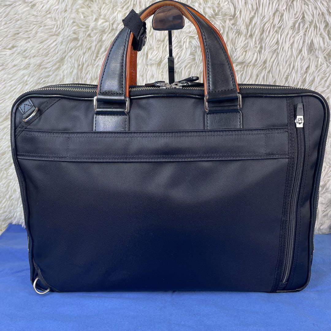 【美品】サムソナイト ビジネスバッグ 3way リュック ショルダー 2室 黒