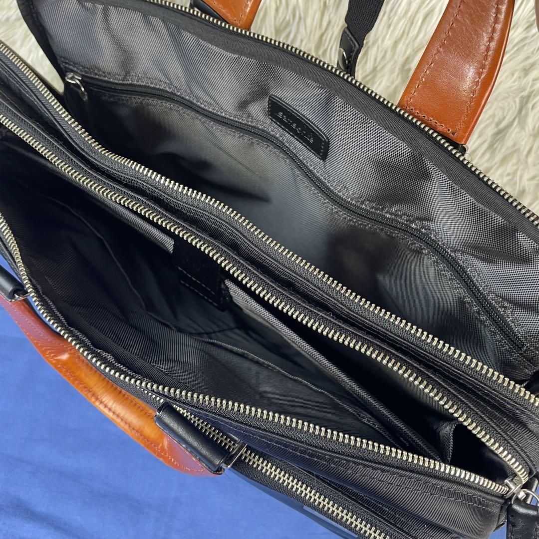 【美品】サムソナイト ビジネスバッグ 3way リュック ショルダー 2室 黒