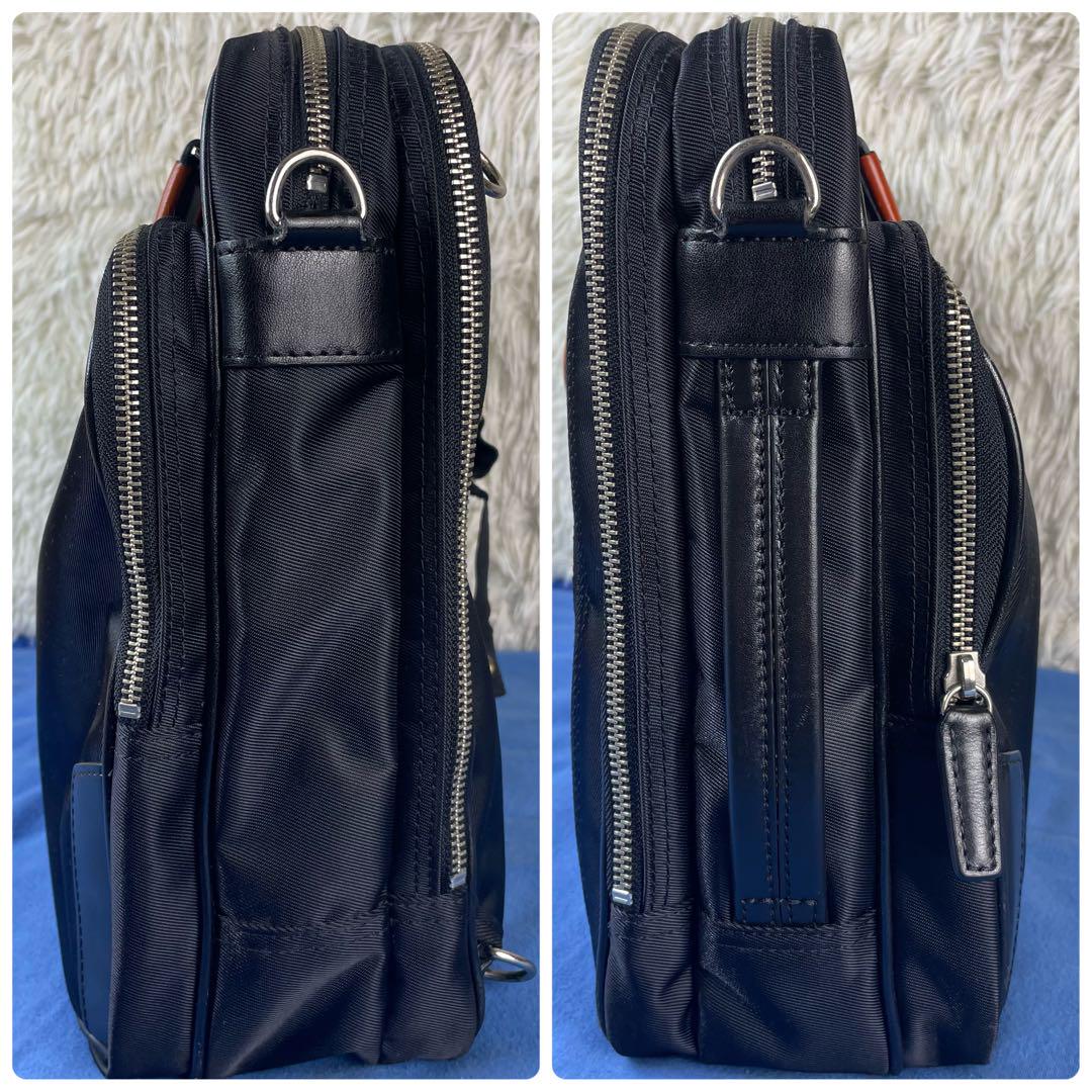 【美品】サムソナイト ビジネスバッグ 3way リュック ショルダー 2室 黒