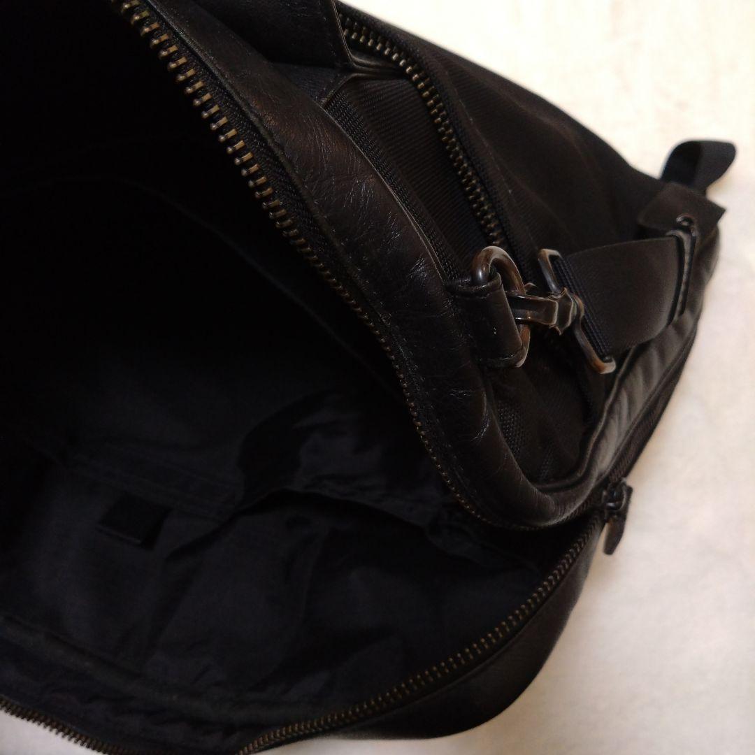 PORTERビジネスバッグ 黒 キャンバス レザー