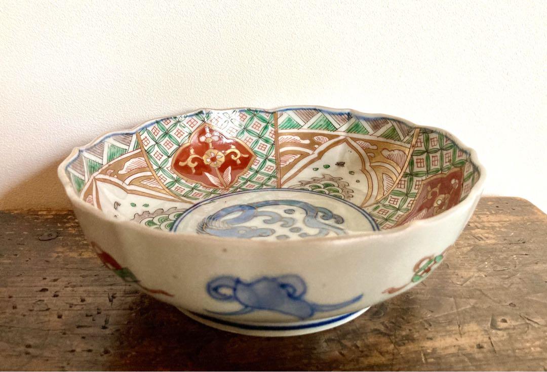 b 古伊万里 色絵 膾皿 なます皿 骨董 アンティーク - メルカリ