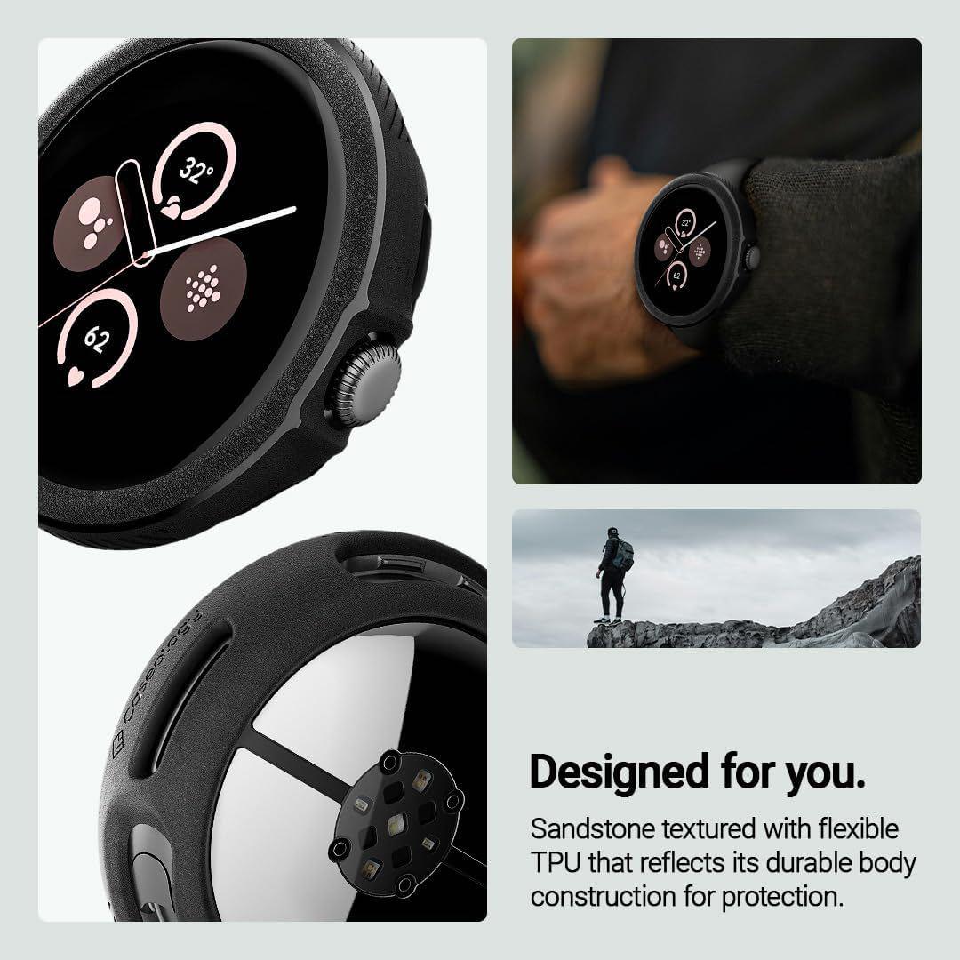 Google Pixel Watch 3 45mm 対応ケース マットブラック - メルカリ