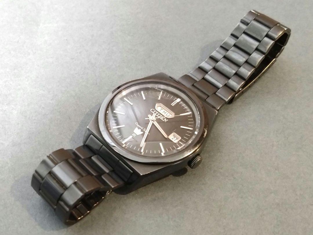 【動作確認済】CITIZEN Crystal 7 ブラック 21JEWELS