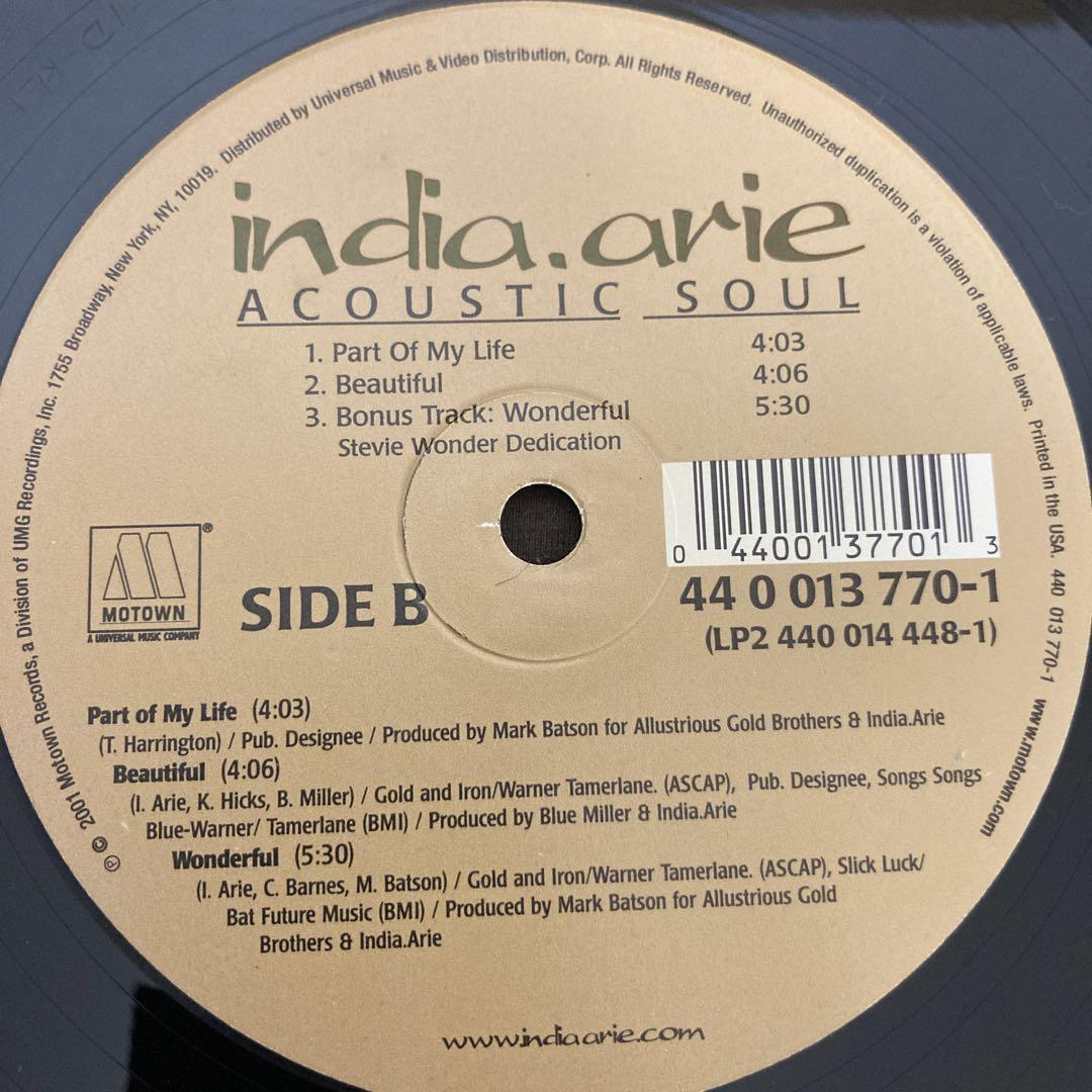 「Acoustic Soul 」/ India Arie [2LP]