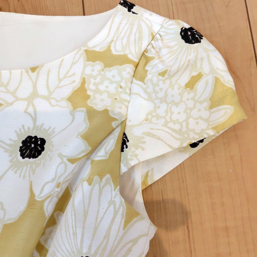 ANAYI 花柄 半袖 膝丈ワンピース