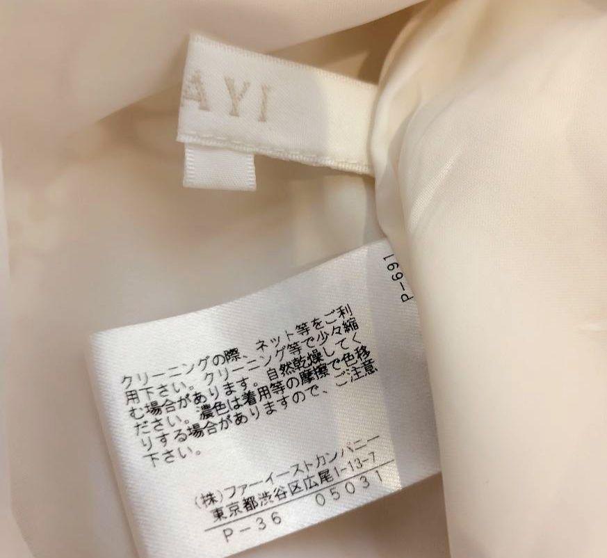 ANAYI 花柄 半袖 膝丈ワンピース