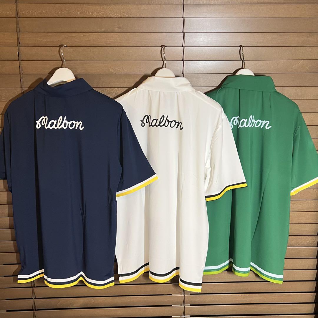MALBON 25新作 マルボンゴルフ Tシャツ 半袖tee トップス緑M