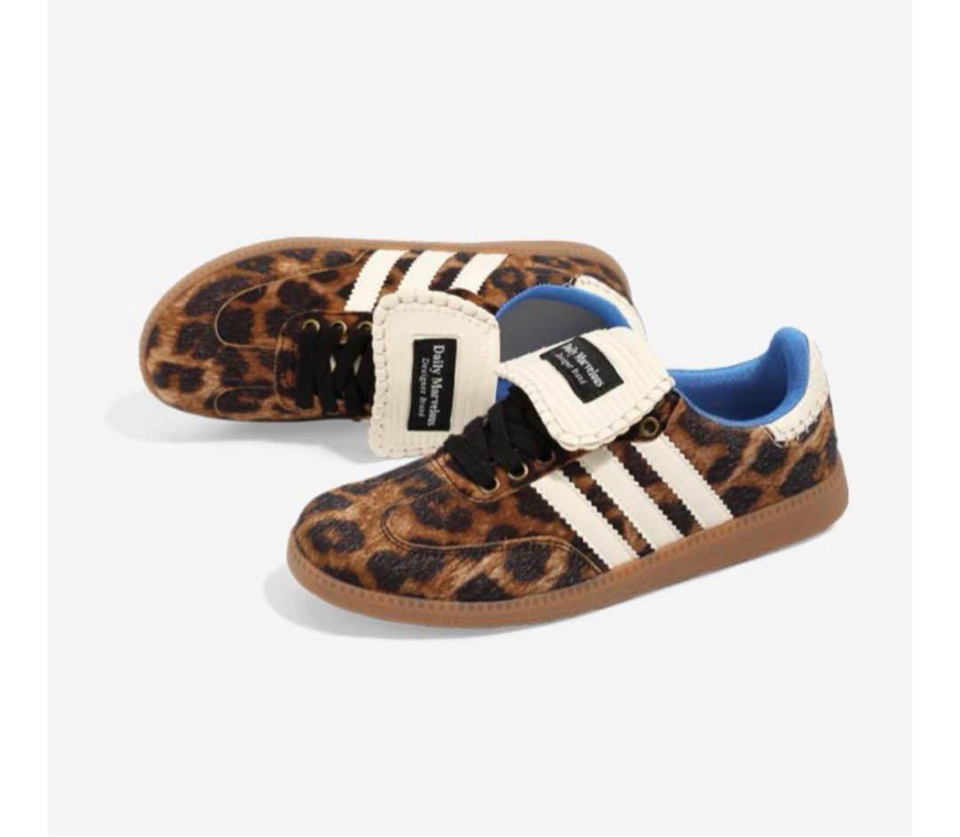【値下げ】leopard contrast color shoes