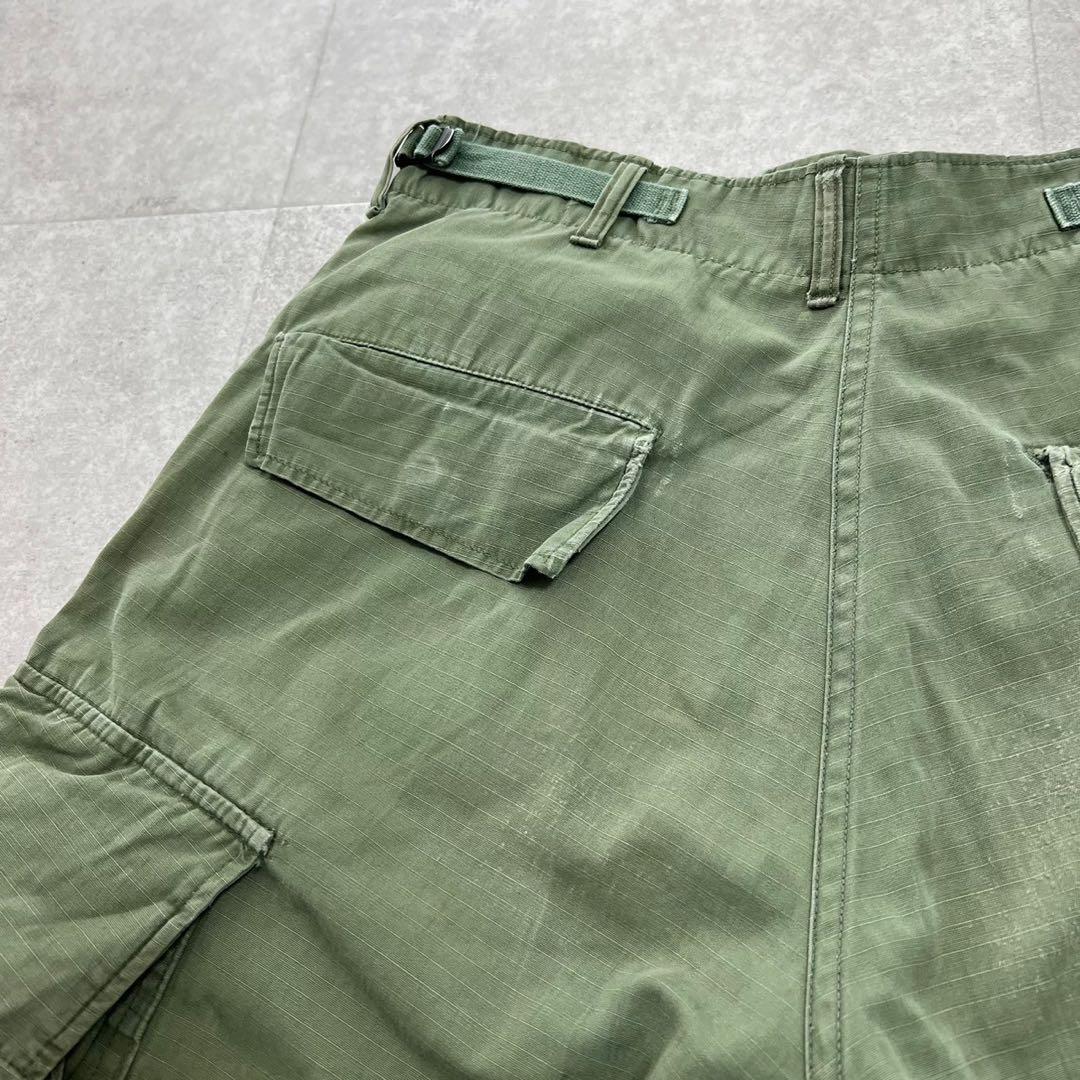 希少　アメリカ軍　ジャングルファティーグパンツ　60s 4th リップストップ