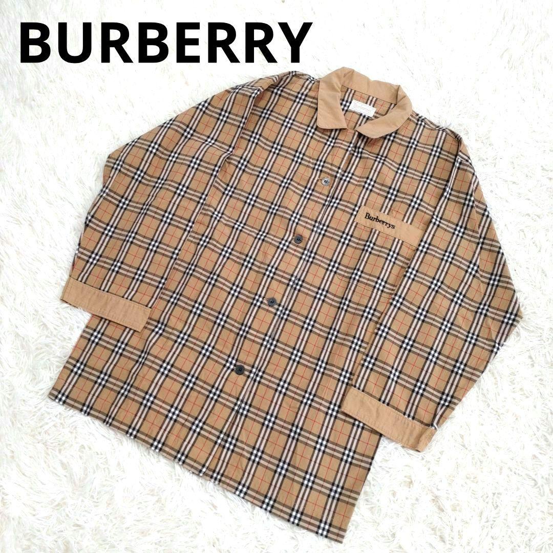 BURBERRY ノバチェック 長袖シャツ 刺繍ロゴ バーバリー by メルカリ
