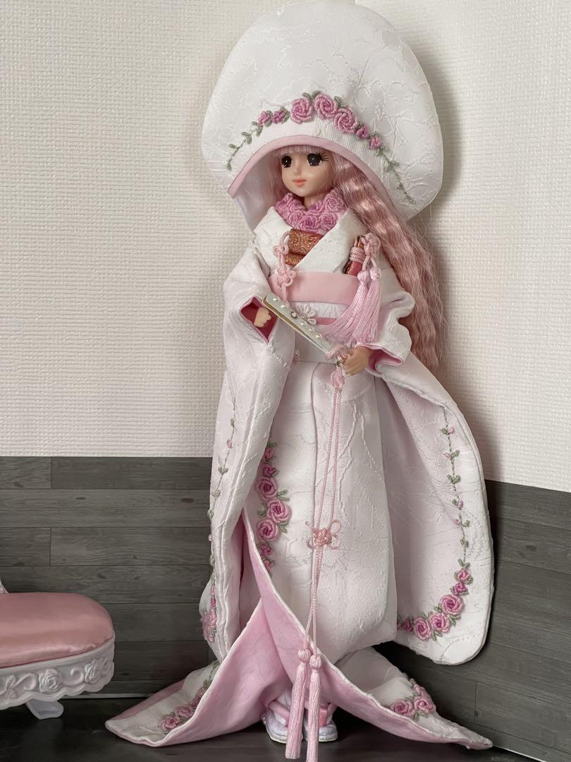 ジェニーちゃん服　花嫁着物　白無垢 ジェニーちゃん服 花嫁着物 白無垢