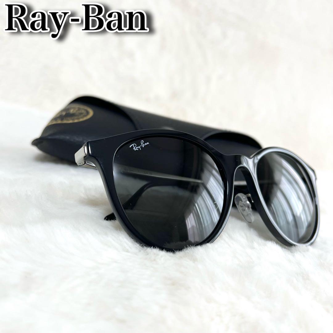 【アジア限定】Ray-Banレイバン✨️RB 4334D ブラック/シルバー　美品