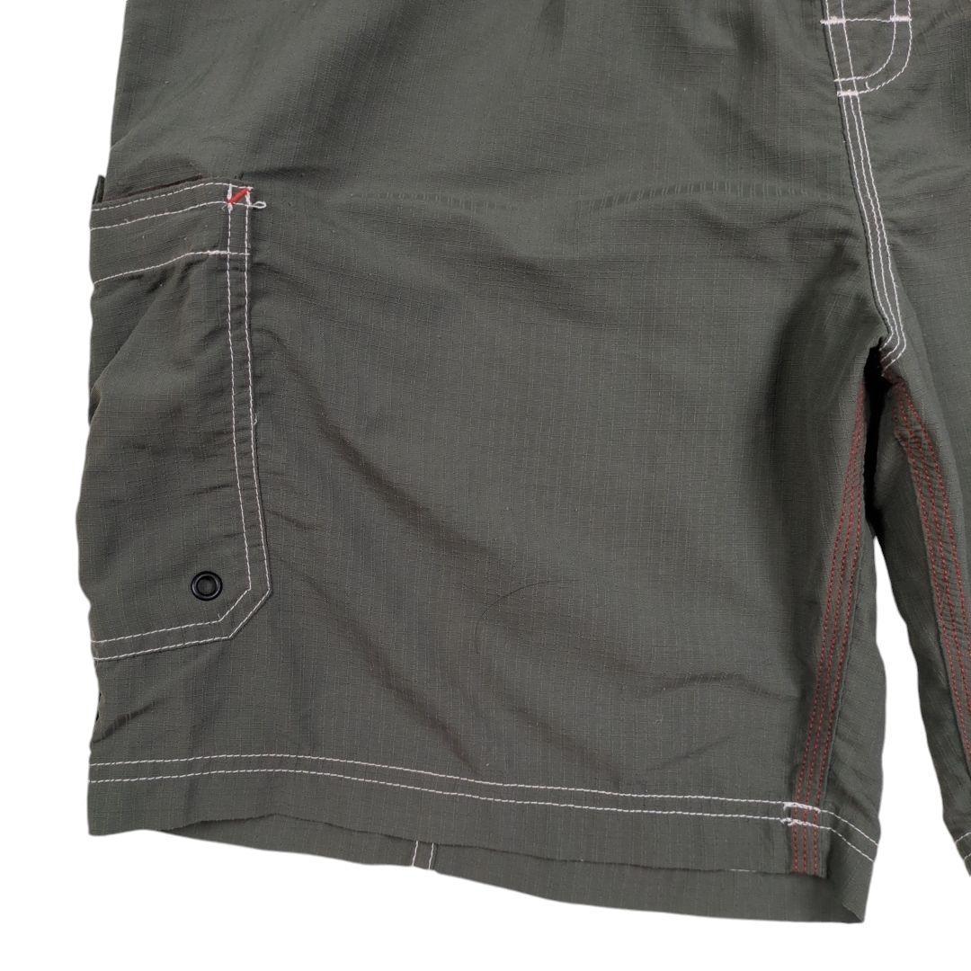 00s OLD STUSSY スイム ショーツ リップストップ ナイロン ロゴ