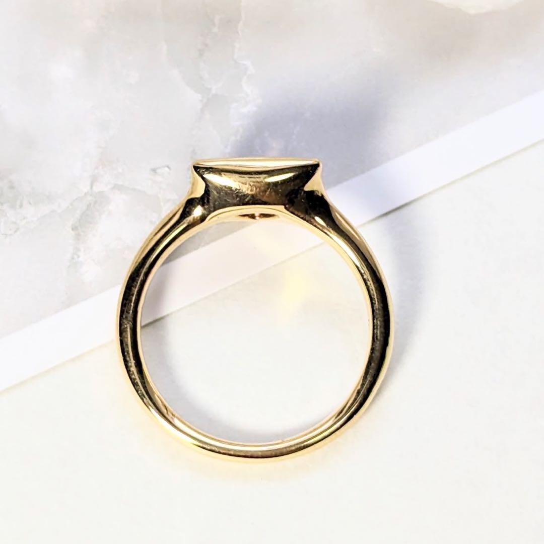 K18 非加熱 パパラチアサファイア 1.52ct リング