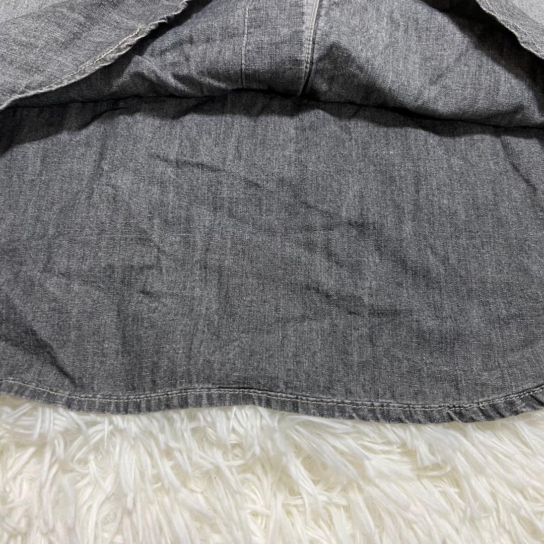 【ビューティフルピープル】日本製 シャンブレーシャツ36 コットンリネン グレー mdprevattcaulkingandwaterproofing.com